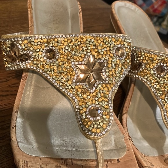 Madeline Stewart heeled rhinestone sandal  size 7 - Picture 3 of 13